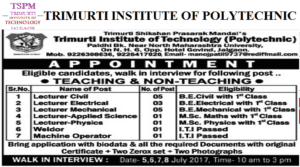 TSPM Recruitment 2017