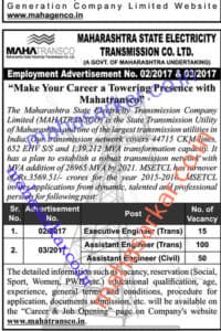 Maha Transco Engineer Recruitment 2017