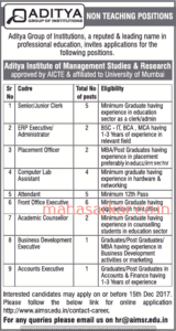 AIMSR Mumbai Non Teaching Post Recruitment 2017