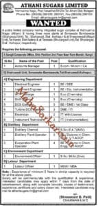 MAHA Athani Sugers Recruitment 2018