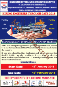 Hindustan Petroleum Mumbai Engineers Recruitment 2018