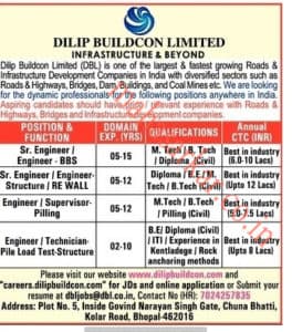 MAHA DBL Engineer Recruitment 2018