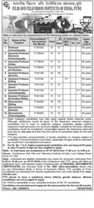 FTIIndia Recruitment 2018