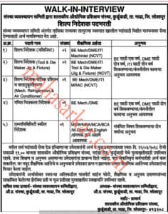 Govt. ITI Kurduvadi Recruitment 2018