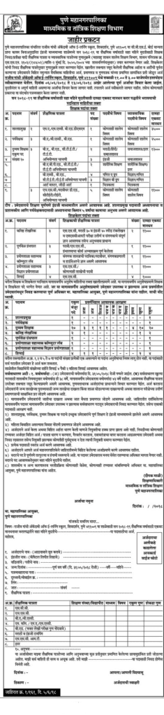 PMC Rajiv Gandhi Academy Recruitment 2018