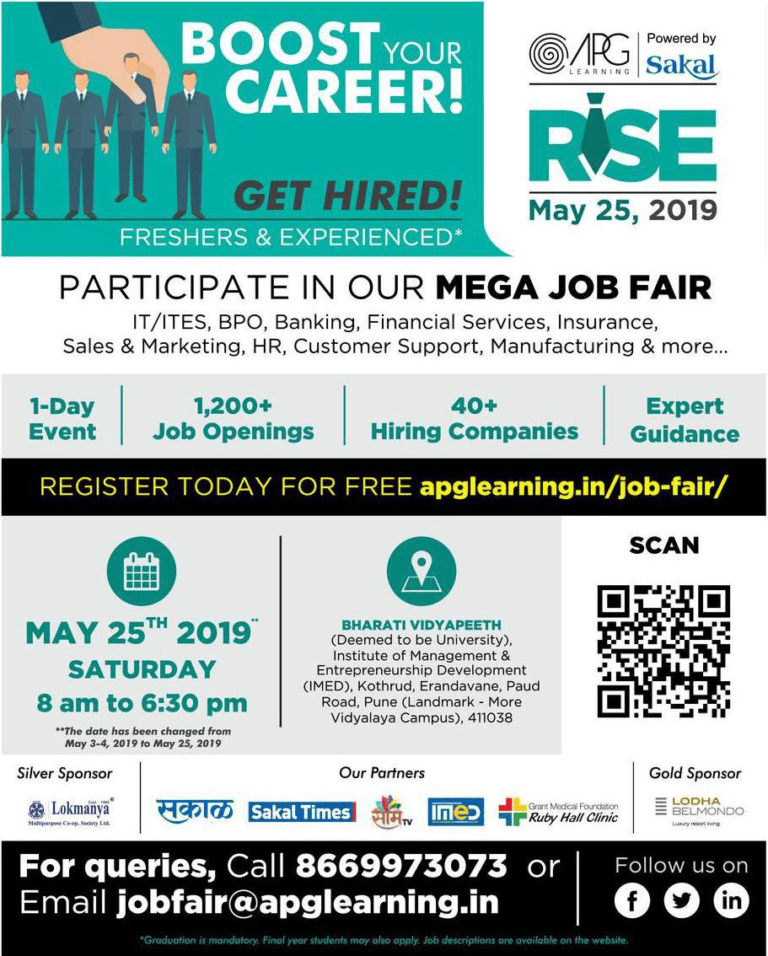 RISE Mega Job Fair 2019 in Pune