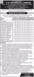 PK INSTITUTE Recruitment 2017