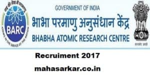 BARC Recruitment 2017