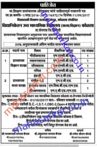 Vidyashakti Shikshan Prasarak Mandal Professor Recruitment 2017