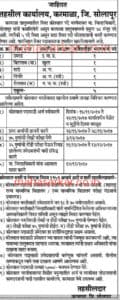 Karmala Tahasildar Office Kotwal Recruitment 2017