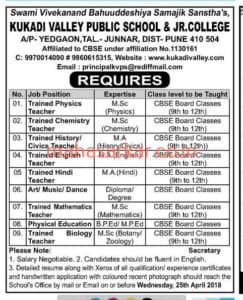 KVPS Pune Recruitment 2018