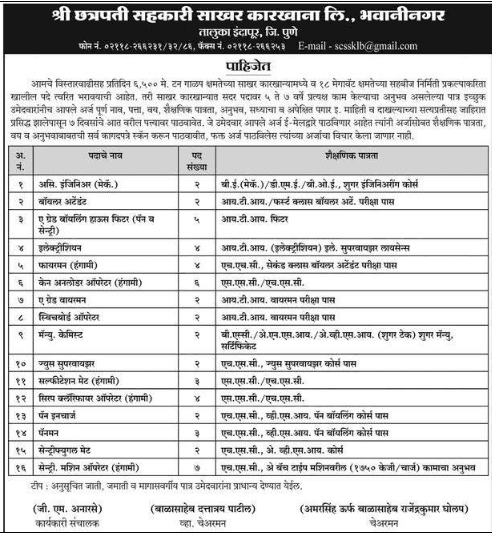 SCSSK Bhavaninagar Recruitment 2018