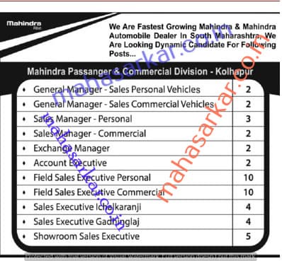 Mahindra Rise Recruitment 2017