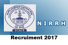 NIRRH Research Associate Recruitment 2017