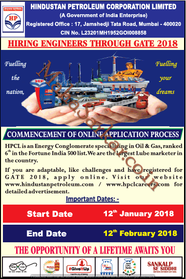 Hindustan Petroleum Mumbai Engineers Recruitment 2018