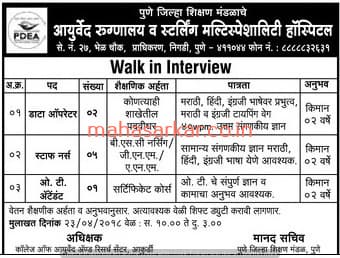 Pune Ayurved Rugnalaya Recruitment 2018