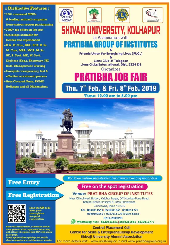 Pratibha job fair 2013 online registration